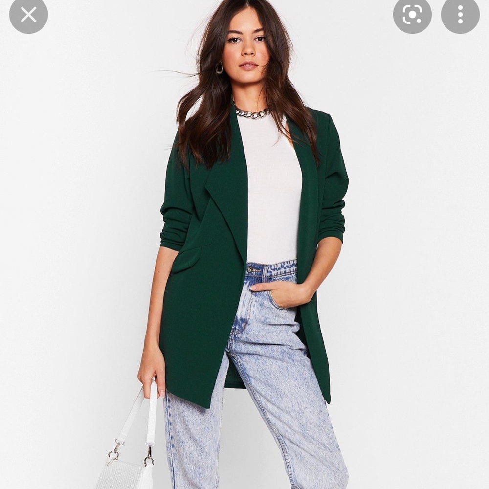 ‼️SOLD‼️ Nasty Gal Emerald Oversized Blazer